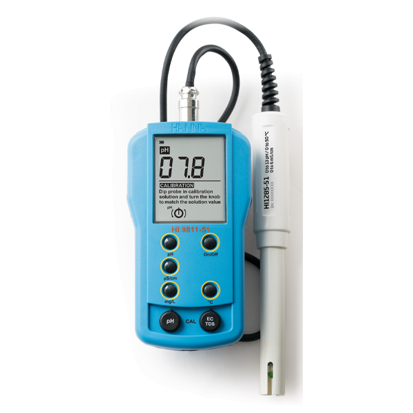 HI9811-51 휴대용 pH/전도도 (μS/cm)/온도측정기